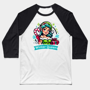 Winter Queen - Enchanting Holidays with the Magic of Winter Baseball T-Shirt